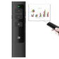 Frendorf | Doosl DSIT013 2,4GHz wiederaufladbare PowerPoint Präsentationsfernbedienung Multifunktionaler Laserzeiger für PowerPoint / Keynote / Prezi, Steuerungsreichweite: 100m (Schwarz)