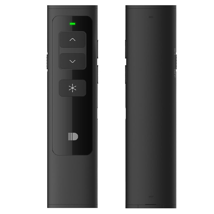 Frendorf | Doosl DSIT013 2,4GHz wiederaufladbare PowerPoint Präsentationsfernbedienung Multifunktionaler Laserzeiger für PowerPoint / Keynote / Prezi, Steuerungsreichweite: 100m (Schwarz)