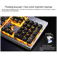 Frendorf | YINDIAO K002 USB Kabelgebunden Mechanisch Feel RGB Hintergrundbeleuchtung Tastatur + Optische Stille Maus + Headset Set (Schwarz)