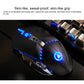 Frendorf | YINDIAO K002 USB Kabelgebunden Mechanisch Feel RGB Hintergrundbeleuchtung Tastatur + Optische Stille Maus + Headset Set (Schwarz)