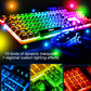 Frendorf | YINDIAO K002 USB Wired Mechanical Feel Sound Control RGB Backlight Keyboard + Optical Silent Mouse + Headset Set (Schwarz)