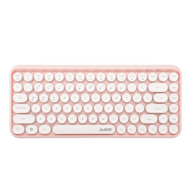 Frendorf | Ajazz 308I Tablet Mobiltelefon Computer Haushalt Büro Drahtlos Tastatur (Pink)