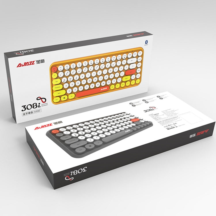 Frendorf | Ajazz 308I Tablet Mobiltelefon Computer Haushalt Büro Drahtlos Tastatur (Pink)