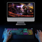 Frendorf | AULA F2088 108 Tasten Mixed Light Plating Punk Mechanisch Brauner Schalter Verkabelte USB Gaming-Tastatur mit Metallknopf (Silber)