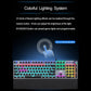 Frendorf | AULA F2088 108 Tasten Mixed Light Plating Punk Mechanisch Brauner Schalter Verkabelte USB Gaming-Tastatur mit Metallknopf (Silber)