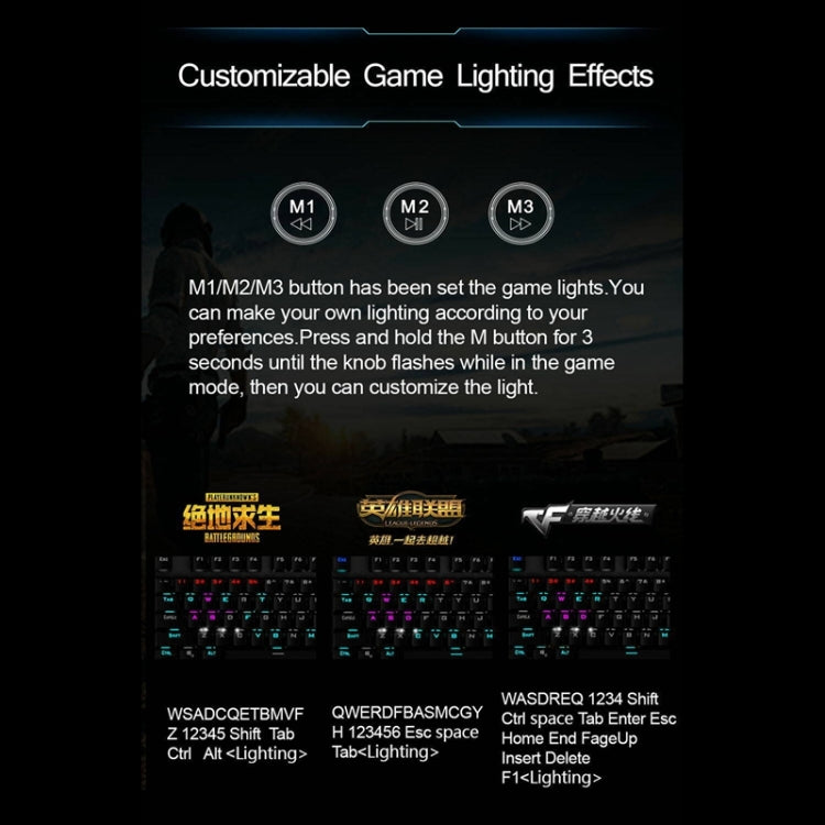 Frendorf | AULA F2088 108 Tasten Gemischte Licht Mechanische Blaue Schalter Verdrahtete USB Gaming Tastatur mit Metalltaste (Schwarz)