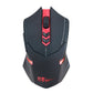 Frendorf | ET X-08 7-Tasten 2400DPI 2.4G Wireless Stille Gaming Maus mit USB-Empfänger & Farbiger Hintergrundbeleuchtung (Rot)
