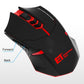 Frendorf | ET X-08 7-Tasten 2400DPI 2.4G Wireless Stille Gaming Maus mit USB-Empfänger & Farbiger Hintergrundbeleuchtung (Rot)