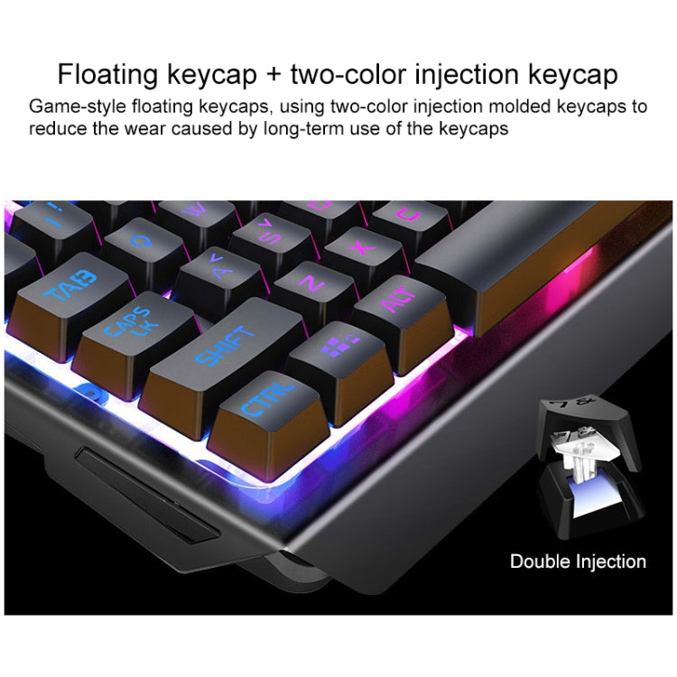Frendorf | YINDIAO V2 Mechanische Gaming Tastatur Maus Set (Weiß Regenbogenlicht)