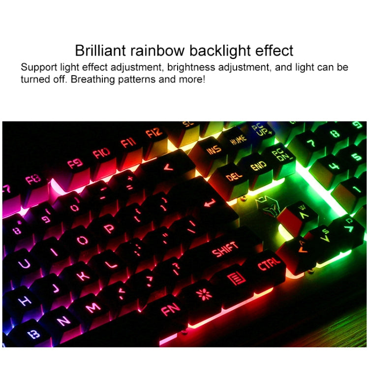 Frendorf | YINDIAO V2 Mechanische Gaming Tastatur Maus Set (Weiß Regenbogenlicht)