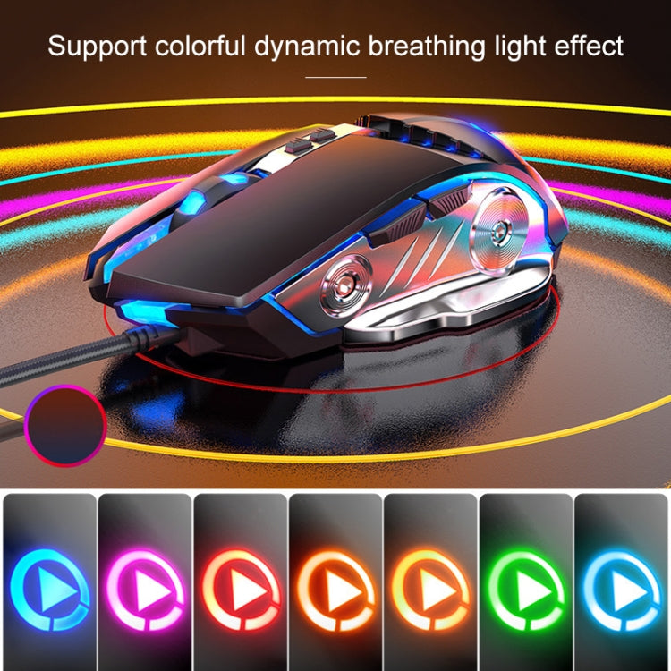 Frendorf | YINDIAO V2 Mechanische Gaming Tastatur Maus Set (Weiß Regenbogenlicht)