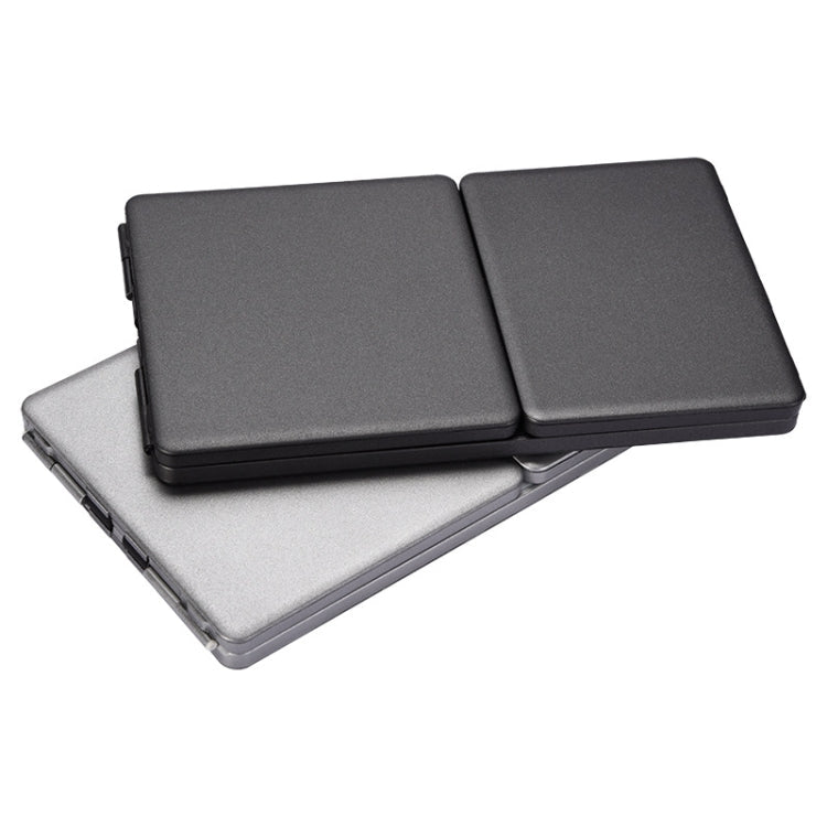 Frendorf | GK408 Dreifach wiederaufladbare kabellose Bluetooth-Tastatur mit Touchpad, unterstützt Android / IOS / Windows (Schwarz Grau)