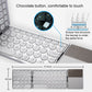 Frendorf | GK408 Dreifach wiederaufladbare kabellose Bluetooth-Tastatur mit Touchpad, unterstützt Android / IOS / Windows (Schwarz Grau)