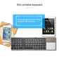 Frendorf | GK408 Dreifach wiederaufladbare kabellose Bluetooth-Tastatur mit Touchpad, unterstützt Android / IOS / Windows (Schwarz Grau)