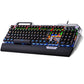 Frendorf | YINDIAO K100 USB Metal Mechanische Gaming Kabel-Tastatur, Mischlicht Blau Schaft( Schwarz)