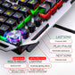 Frendorf | YINDIAO K100 USB Metal Mechanische Gaming Kabel-Tastatur, Mischlicht Blau Schaft( Schwarz)