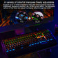 Frendorf | YINDIAO K100 USB Metal Mechanische Gaming Kabel-Tastatur, Mischlicht Blau Schaft( Schwarz)