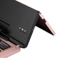 Frendorf | F18 Ultra-slim Wiederaufladbare Faltbare 58-Tasten Bluetooth Drahtlose Tastatur mit Halter (Rosen Gold)