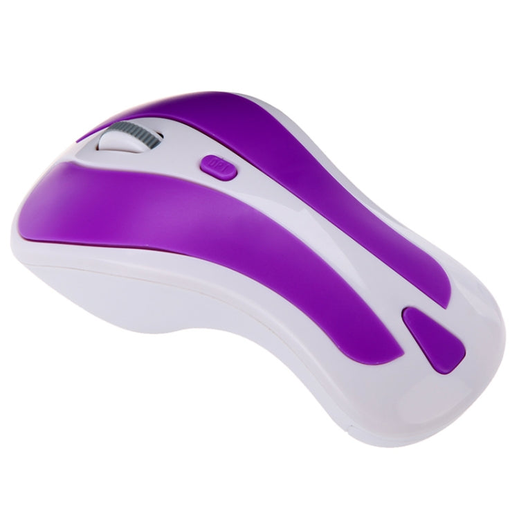 Frendorf | PR-01 6D Gyroskop Fly Air Maus 2.4G USB Empfänger 1600 DPI Wireless Optical Maus für Computer PC Android Smart TV Box (Lila + Weiß)
