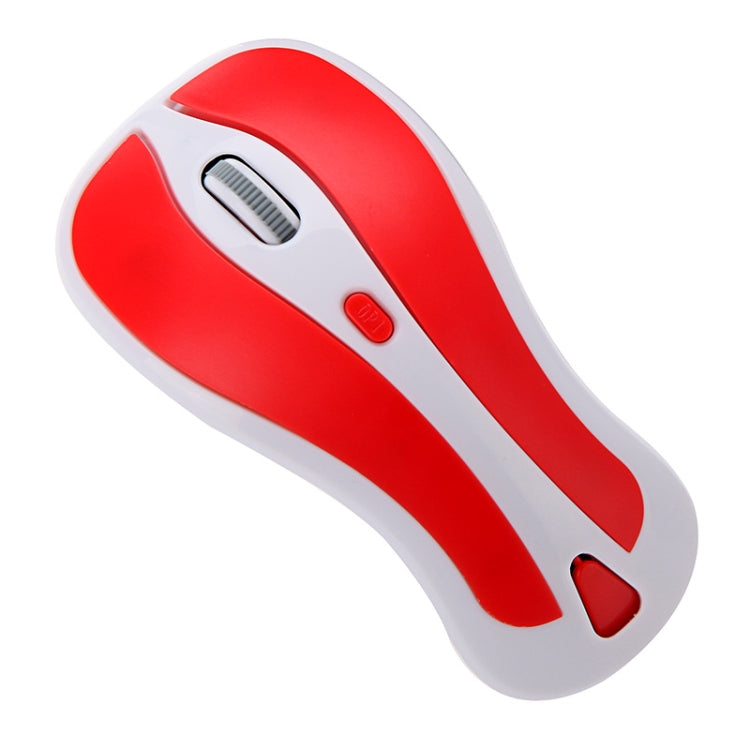 Frendorf | PR-01 6D Gyroskop Fly Air Maus 2.4G USB Empfänger 1600 DPI Wireless Optical Maus für Computer PC Android Smart TV Box (Rot + Weiß)