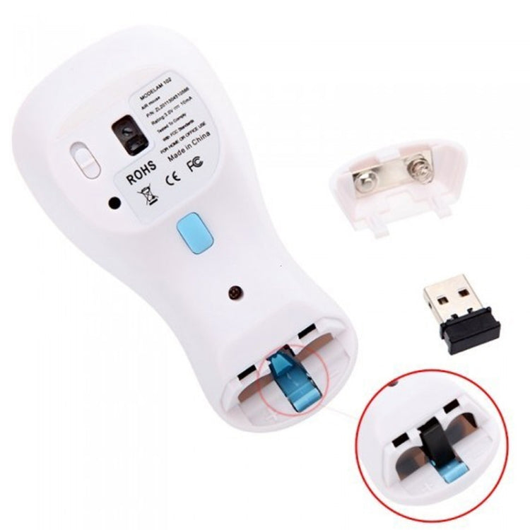 Frendorf | PR-01 6D Gyroskop Fly Air Maus 2.4G USB Empfänger 1600 DPI Wireless Optical Maus für Computer PC Android Smart TV Box (Rot + Weiß)