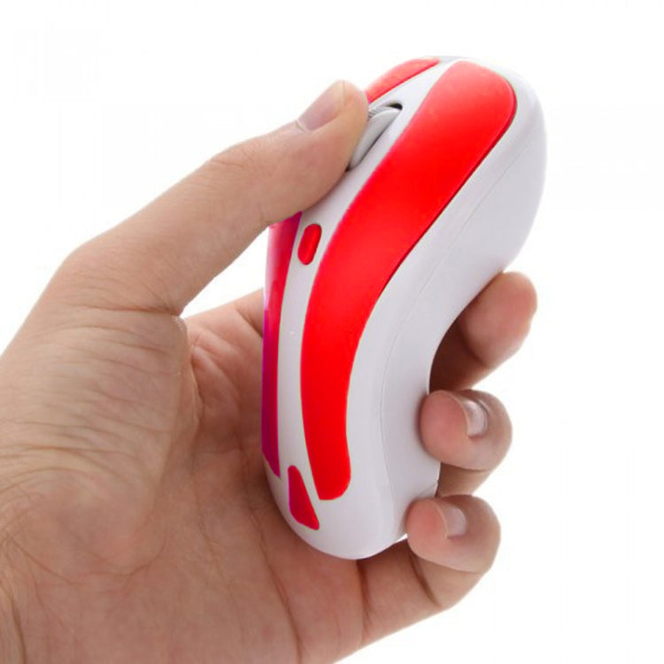 Frendorf | PR-01 6D Gyroskop Fly Air Maus 2.4G USB Empfänger 1600 DPI Wireless Optical Maus für Computer PC Android Smart TV Box (Rot + Weiß)