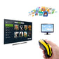 Frendorf | PR-01 6D Gyroskop Fly Air Maus 2.4G USB Empfänger 1600 DPI Wireless Optical Maus für Computer PC Android Smart TV Box (Gelb + Schwarz)