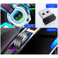 Frendorf | YINDIAO A5 2.4GHz 1600DPI 3-Modi Einstellbare Wiederaufladbare RGB Licht Drahtlose Stille Gaming Maus (Grau)