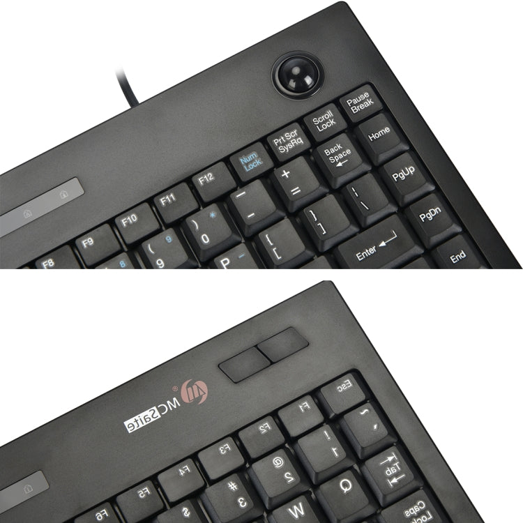 Frendorf | MC Saite MC-9712 Verdrahtete 88-Tasten Multimedia-Computer-Tastatur mit Trackball für Windows
