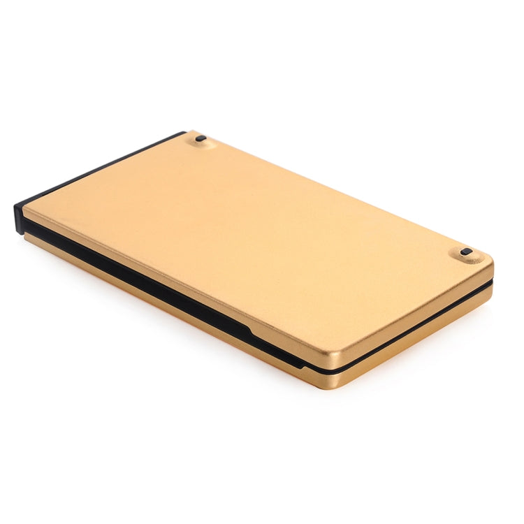 Frendorf | GK228 Ultradünnes Faltbares Bluetooth V3.0 Keyboard, Eingebauter Halter, Unterstützt Android / iOS / Windows System (Gold)