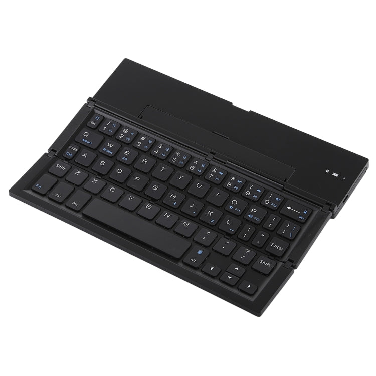 Frendorf | GK608 Ultra-dünnes faltbares Bluetooth V3.0 Tastatur, integrierter Halter, Unterstützung für Android / iOS / Windows-System (Schwarz)
