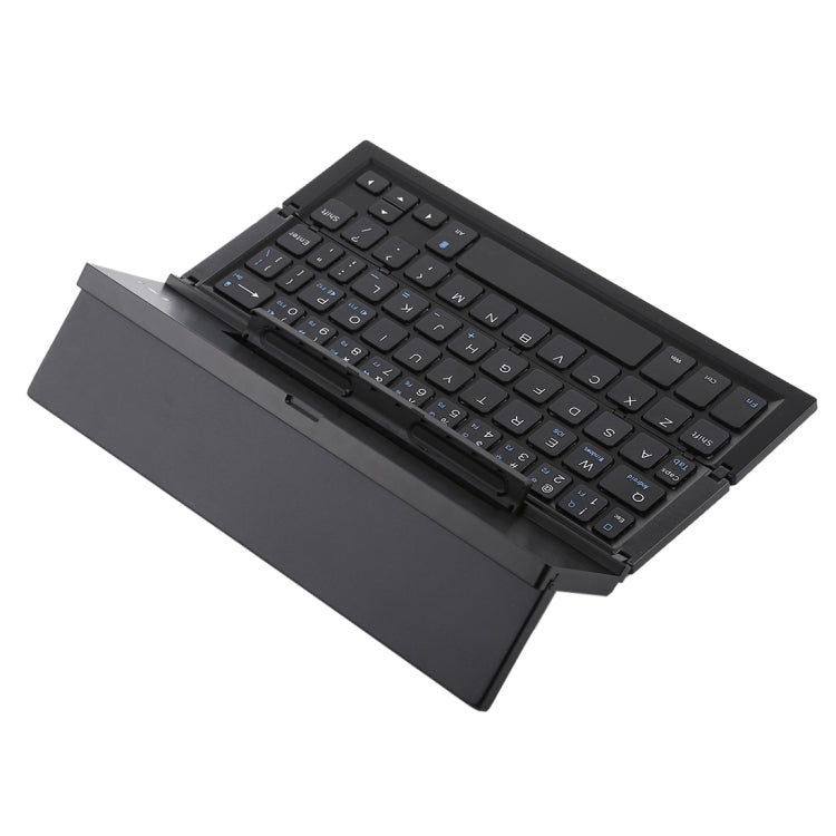Frendorf | GK608 Ultra-dünnes faltbares Bluetooth V3.0 Tastatur, integrierter Halter, Unterstützung für Android / iOS / Windows-System (Schwarz)