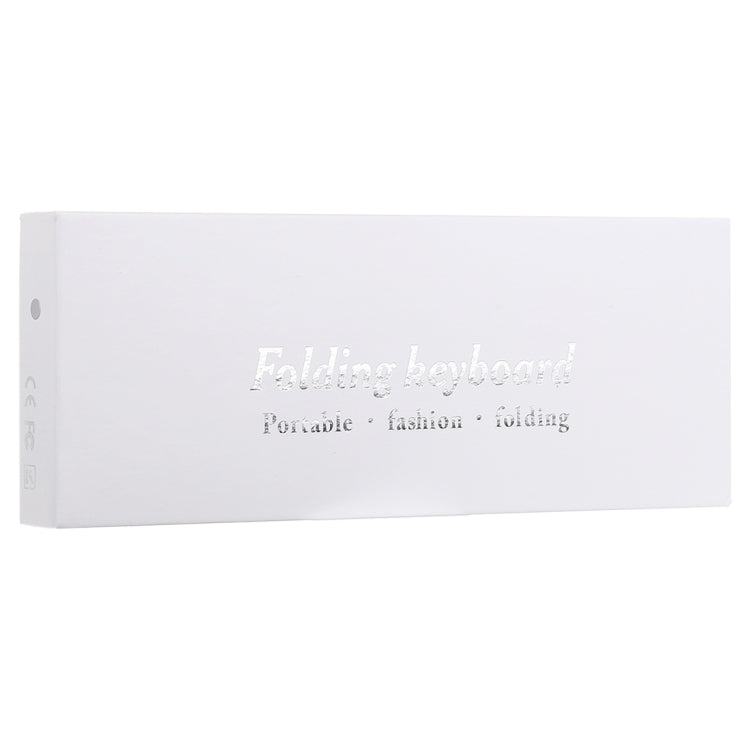 Frendorf | GK608 Ultra-dünnes faltbares Bluetooth V3.0 Tastatur, integrierter Halter, Unterstützung für Android / iOS / Windows-System (Schwarz)