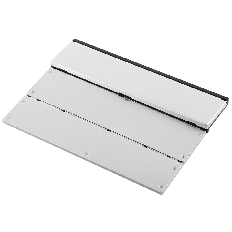 Frendorf | GK608 Ultradünnes Faltbares Bluetooth V3.0 Keyboard, Eingebauter Halter, Unterstützt Android / iOS / Windows System (Grau)