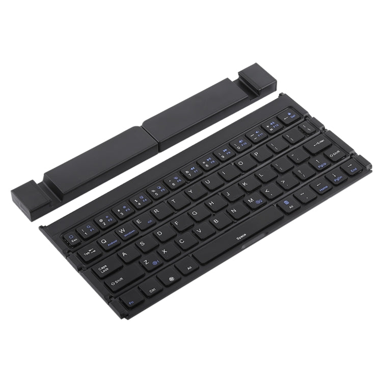 Frendorf | GK808 Ultra-dünnes Faltbares Bluetooth V3.0 Keyboard, Eingebauter Ständer, Unterstützt Android / iOS / Windows System (Schwarz)
