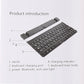 Frendorf | GK808 Ultra-dünnes Faltbares Bluetooth V3.0 Keyboard, Eingebauter Ständer, Unterstützt Android / iOS / Windows System (Schwarz)