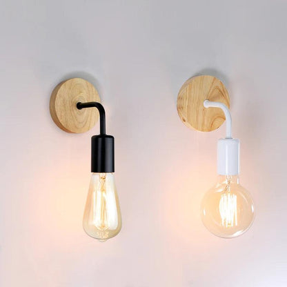 Holz Wand Lampe Vintage Wand Leuchte Wand Lichter Leuchte E27 110V 220V Nacht Retro Lampe Industrie Decor Esszimmer Schlafzimmer licht