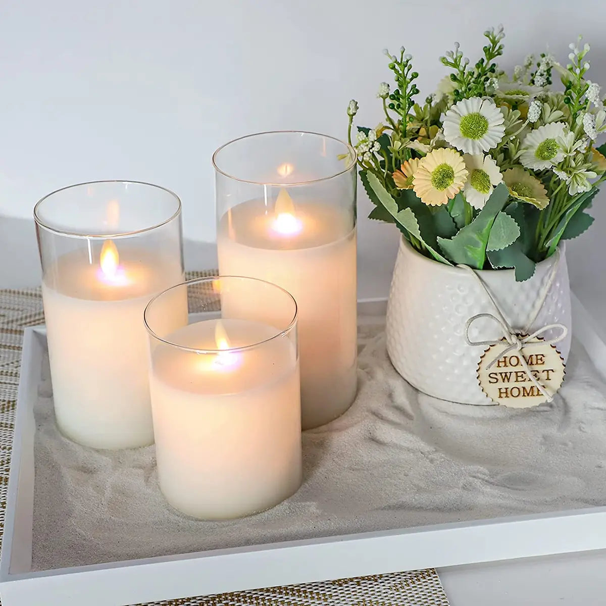Frendorf | Elektrische Kerzen | 3 einstellbare LED-Lichter