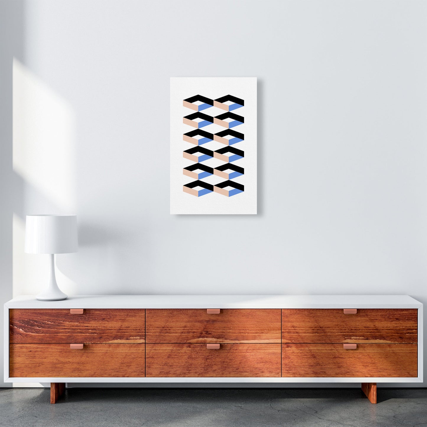 Cubes Geometrische Kunstdruck