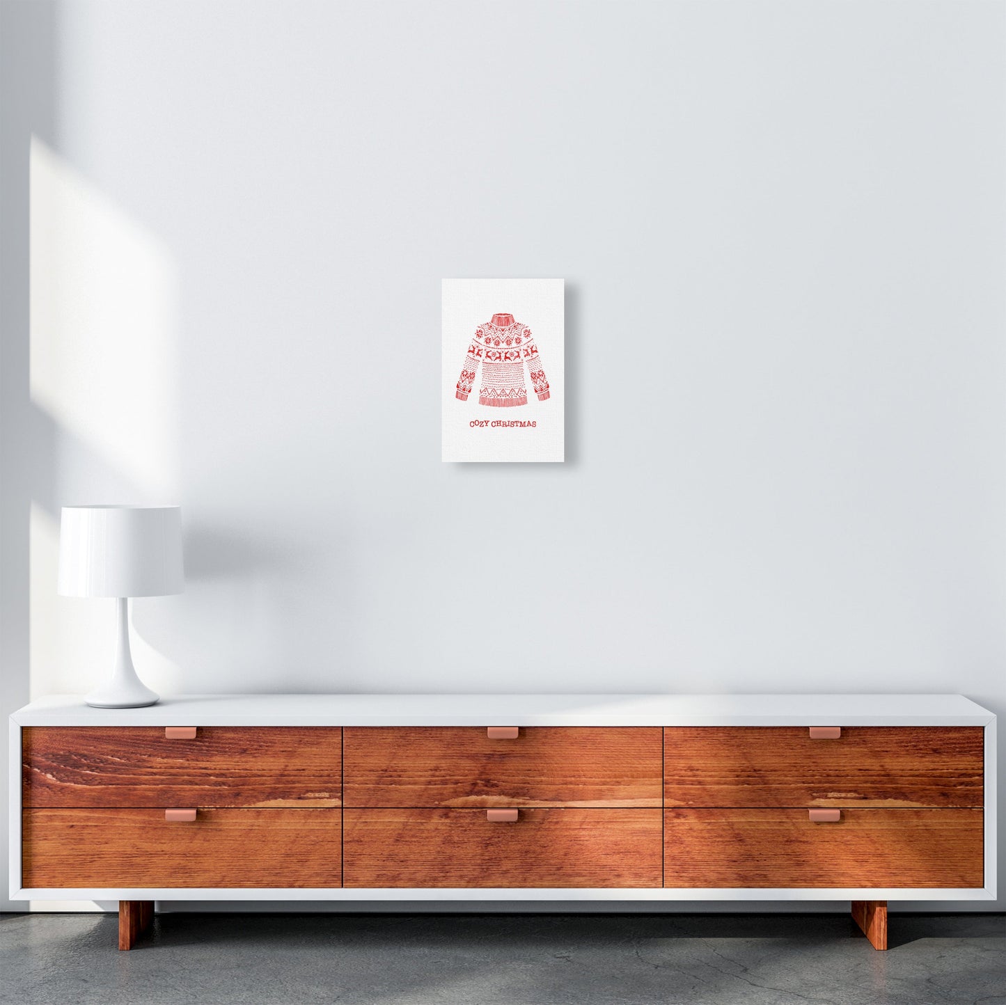 Gemütlicher Weihnachts-Kunstdruck