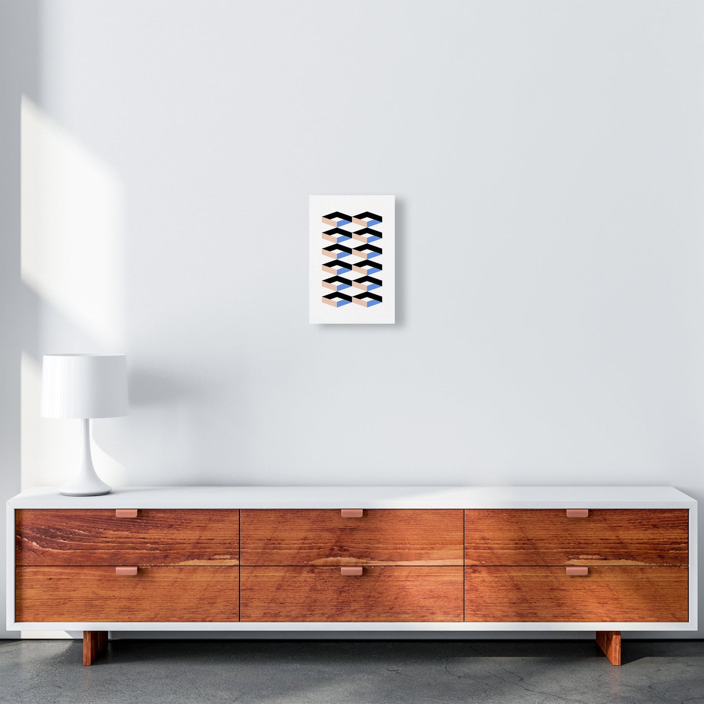 Cubes Geometrische Kunstdruck