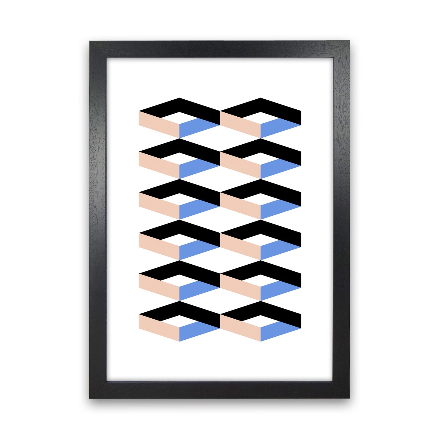 Cubes Geometrische Kunstdruck