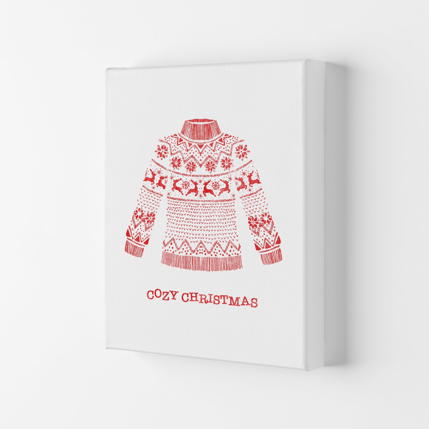 Gemütlicher Weihnachts-Kunstdruck