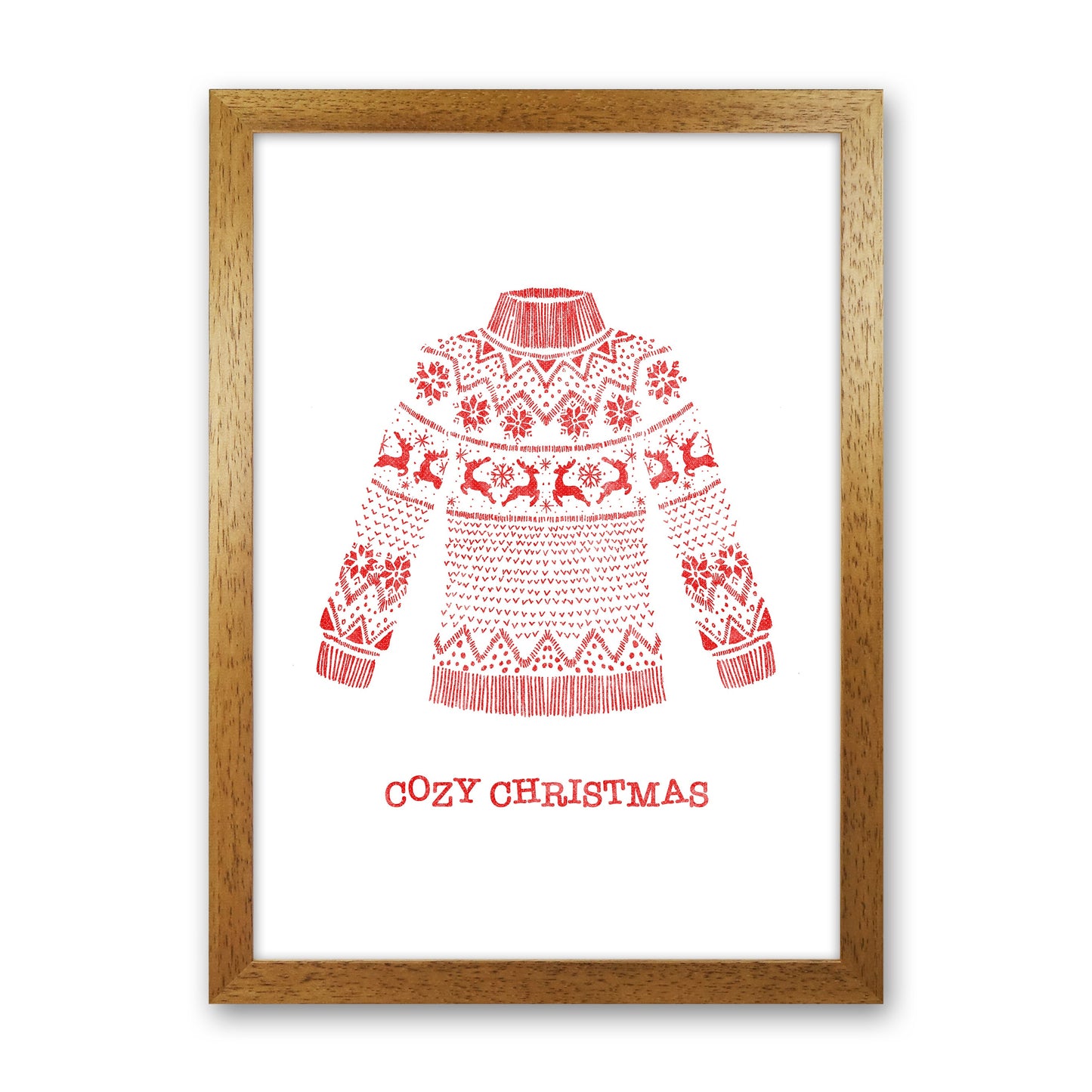 Gemütlicher Weihnachts-Kunstdruck
