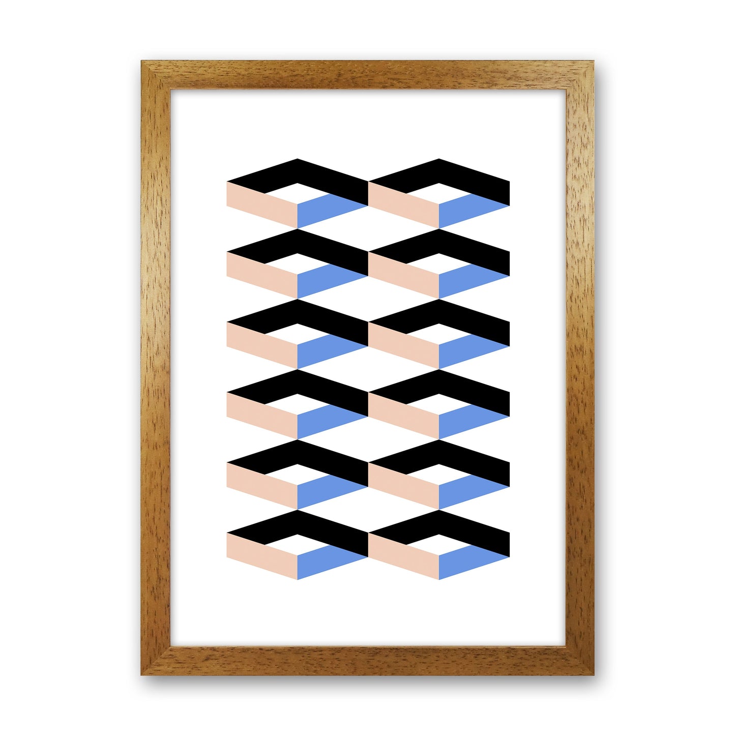 Cubes Geometrische Kunstdruck
