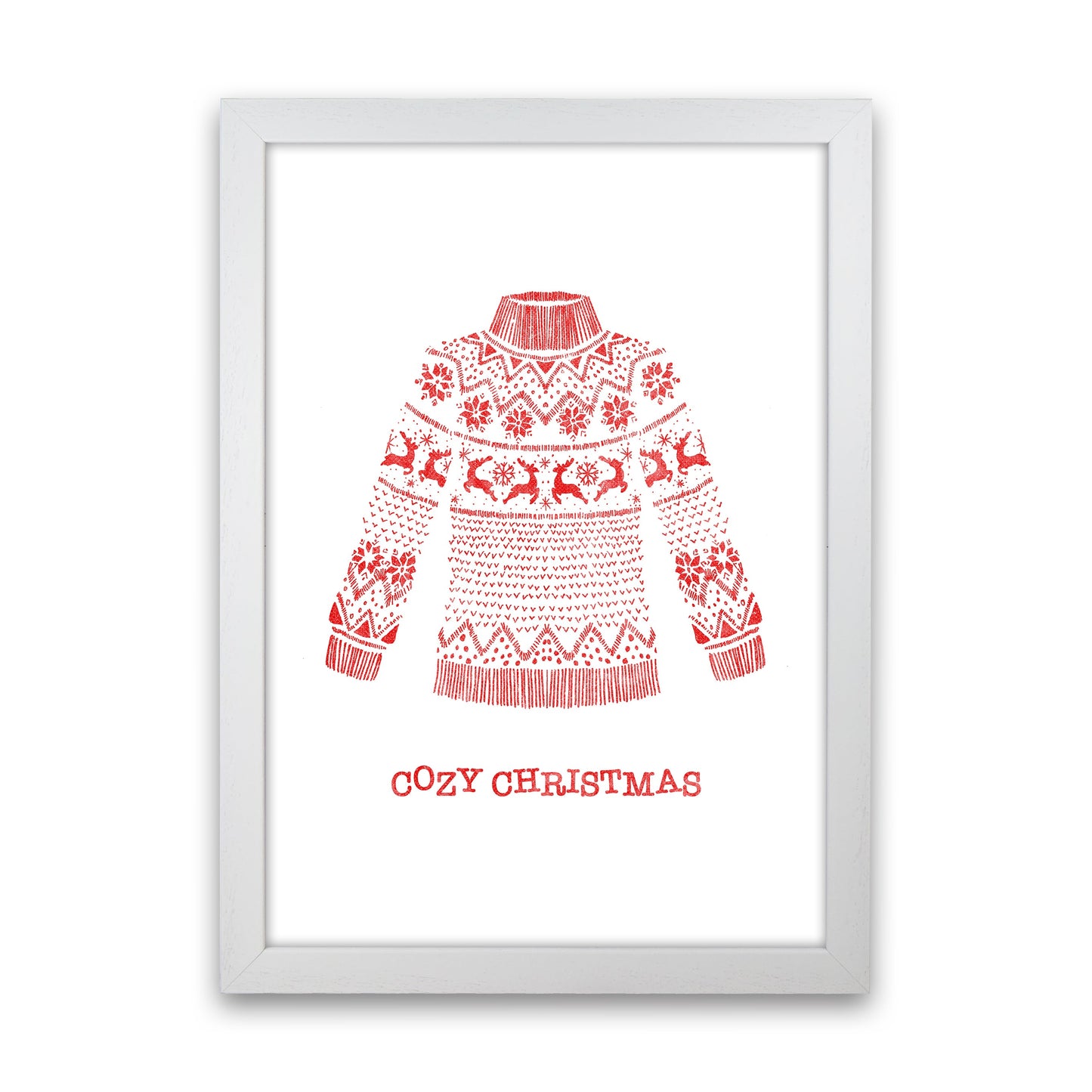 Gemütlicher Weihnachts-Kunstdruck