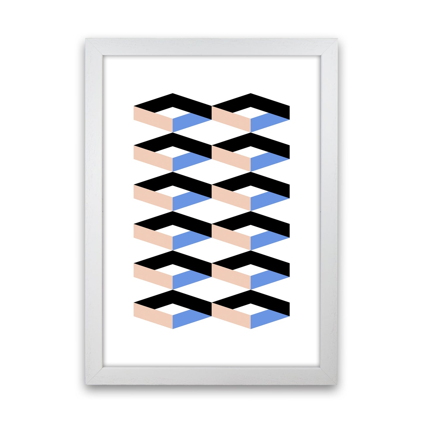 Cubes Geometrische Kunstdruck