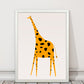 Niedlicher Giraffe Kinderzimmer Kunstdruck
