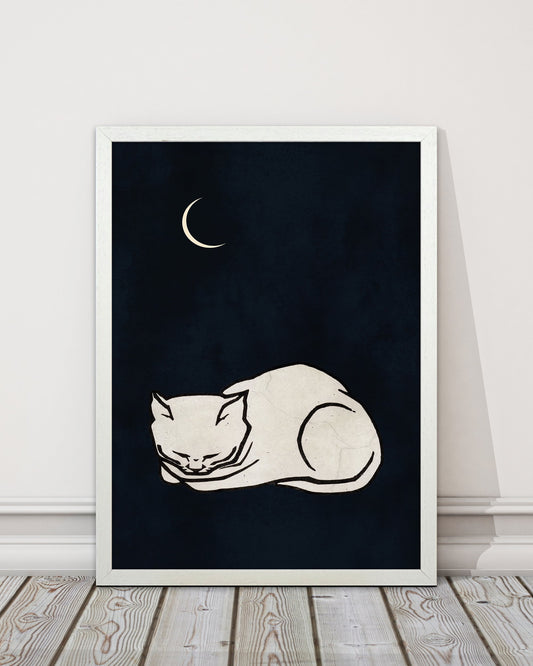Gemütliche Träume Vintage Kunstdruck