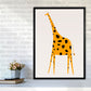 Niedlicher Giraffe Kinderzimmer Kunstdruck